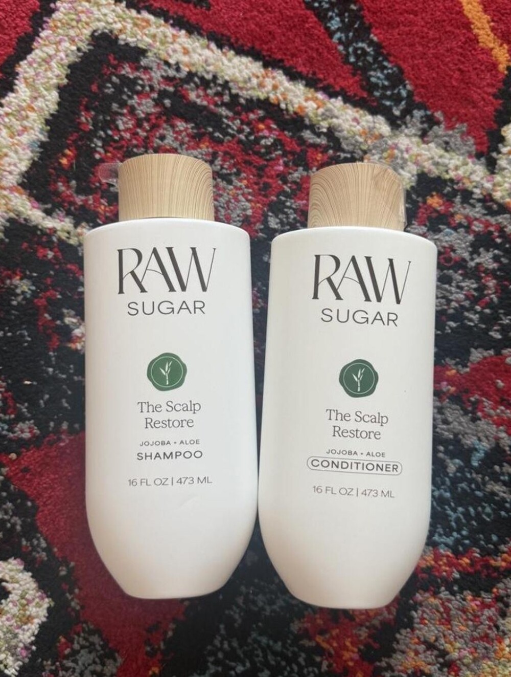 RAW Sugar The Scalp Restore Shampoo & Conditioner Duo - White & Green